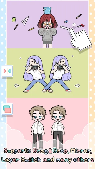 Pastel Friends : Dress Up Game  [МОД Много денег] Screenshot 3