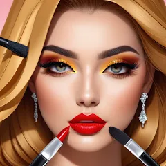 Скачать взломанную Fashion Artist: Makeup Game  [МОД Unlimited Money] - стабильная версия apk на Андроид