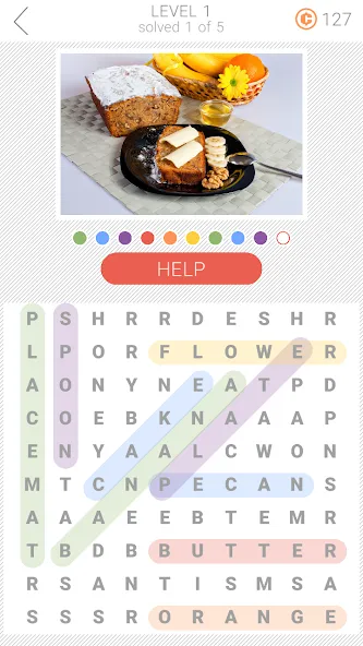 10x10 Word Search (десять на десять)  [МОД Бесконечные монеты] Screenshot 3