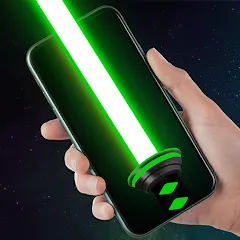 Взломанная Lightsaber Gun Simulator  [МОД Mega Pack] - полная версия apk на Андроид