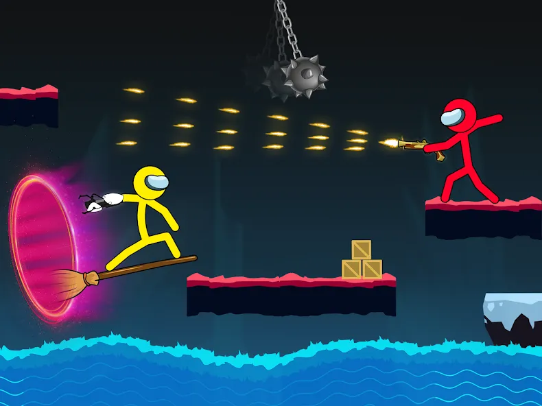 Stick-man Fighting Games  [МОД Меню] Screenshot 2