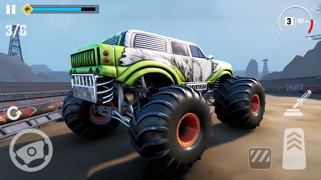 4x4 Monster Truck Racing Games (Монстр Трак Гонки игры)  [МОД Много монет] Screenshot 5