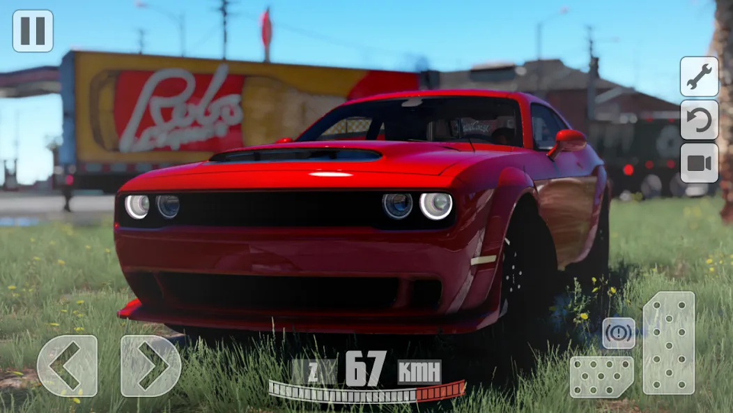 Simulator Dodge Demon Parking (Симулятор парковки  )  [МОД Mega Pack] Screenshot 1