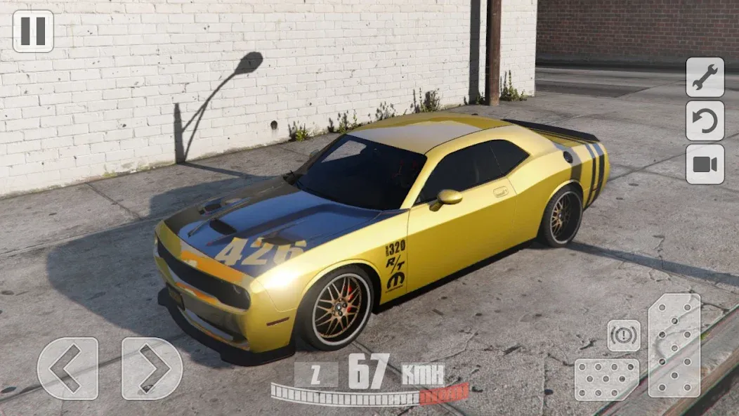 Simulator Dodge Demon Parking (Симулятор парковки  )  [МОД Mega Pack] Screenshot 3