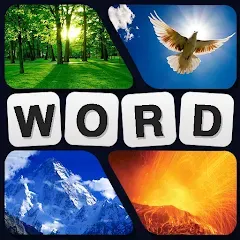 Взломанная Puzzle: 4 pics 1 word offline  [МОД Меню] - последняя версия apk на Андроид