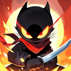 Взломанная Ninja Cat - Idle Arena (Крейзи Ниндзя Кэт)  [МОД Много монет] - полная версия apk на Андроид