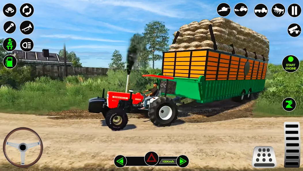 Farming Tractor Simulator Game  [МОД Unlimited Money] Screenshot 1