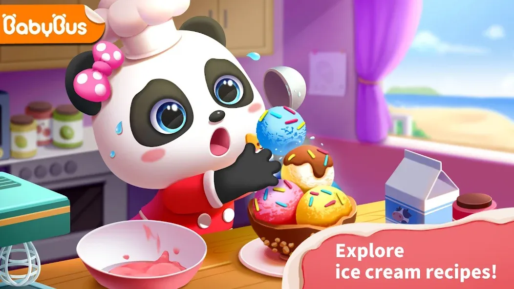 Baby Panda’s Ice Cream Shop  [МОД Меню] Screenshot 1