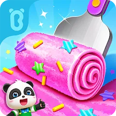 Взломанная Little Panda's Ice Cream Games  [МОД Mega Pack] - полная версия apk на Андроид