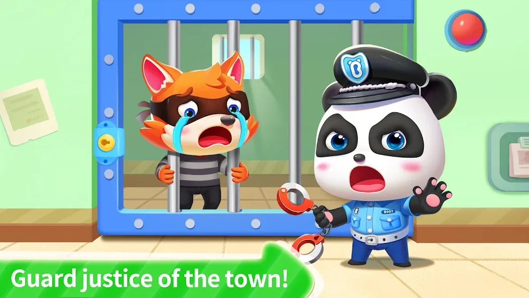 Little Panda Policeman  [МОД Бесконечные монеты] Screenshot 5