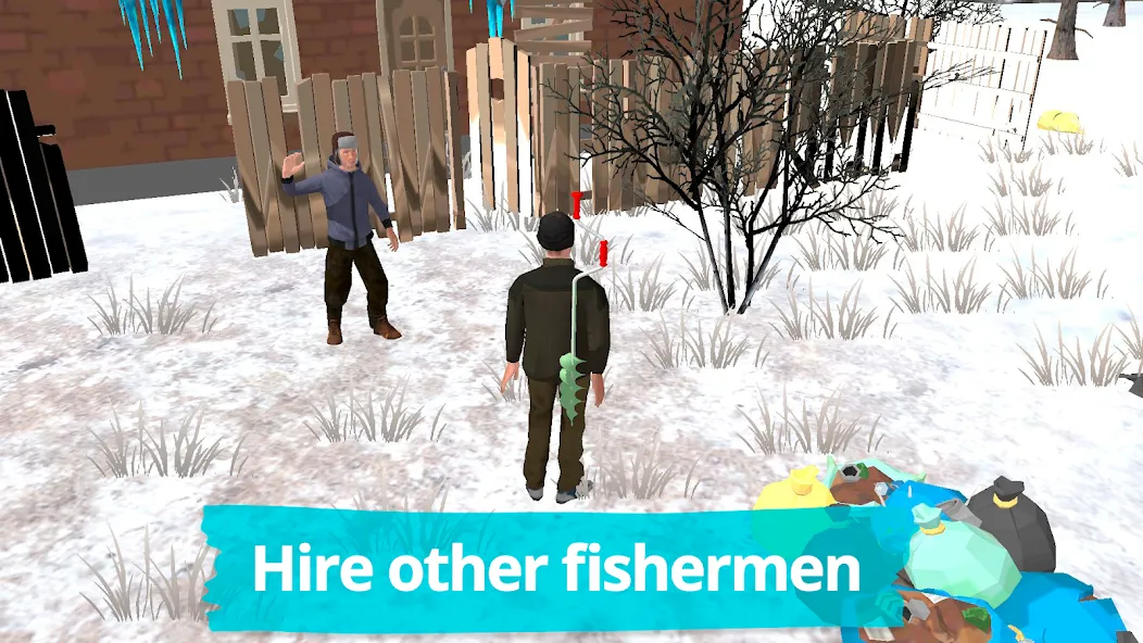 Fishing in the Winter. Lakes.  [МОД Unlimited Money] Screenshot 3