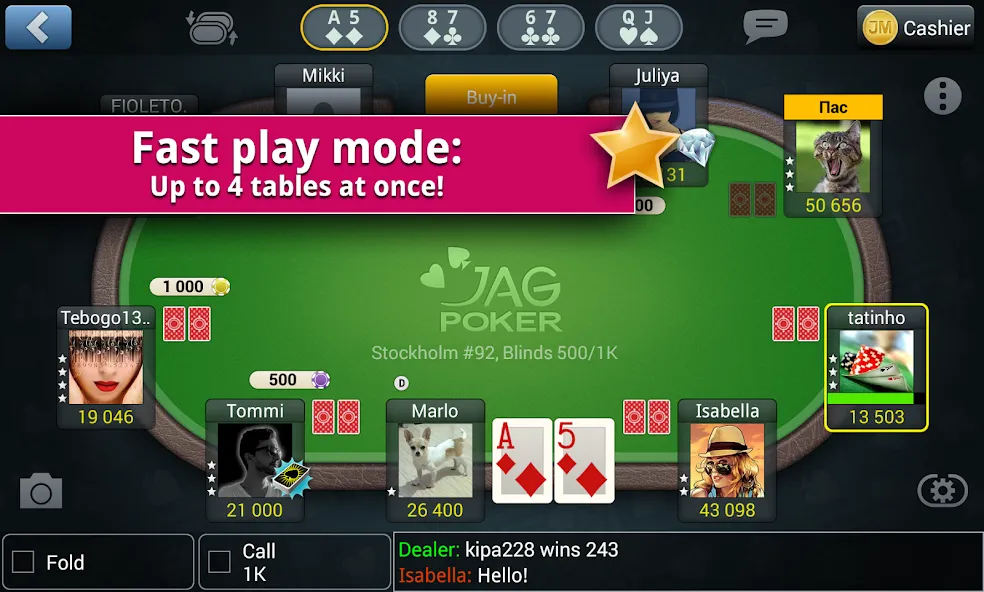 Jag Poker HD (Яг Покер ХД)  [МОД Много монет] Screenshot 2