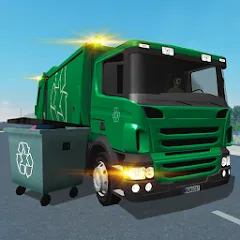 Скачать взломанную Trash Truck Simulator (Трэш Трак Симулятор)  [МОД Бесконечные деньги] - полная версия apk на Андроид