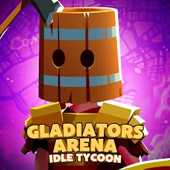 Скачать взломанную Gladiators Arena: Idle Tycoon (Гладиаторская арена)  [МОД Бесконечные монеты] - полная версия apk на Андроид