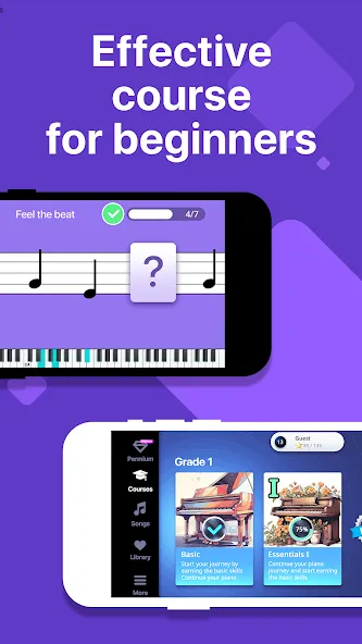 Simpia: Learn Piano Fast (Симпиа)  [МОД Меню] Screenshot 2