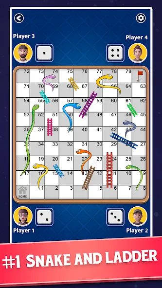 Snakes and Ladders - Ludo Game (Змеи и лестницы)  [МОД Много денег] Screenshot 2