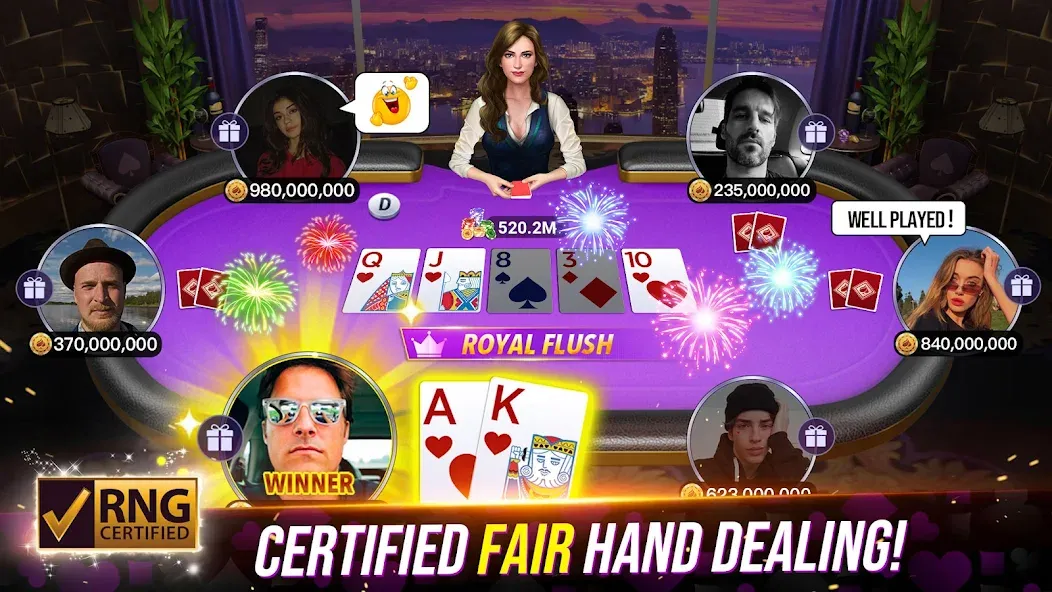 Poker Fever - Win your Fame (Покер Клаш)  [МОД Menu] Screenshot 1