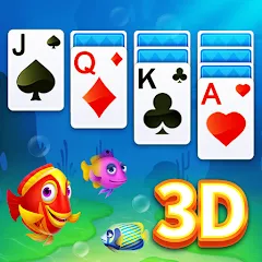 Взлом Solitaire 3D Fish  [МОД Много монет] - последняя версия apk на Андроид