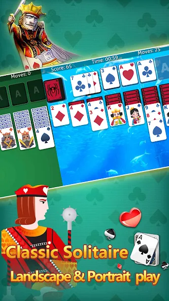 klondike solitaire :card shark  [МОД Menu] Screenshot 2