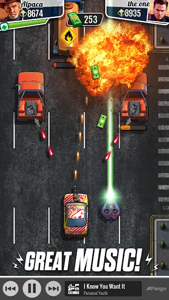 Fastlane: Road to Revenge (Фастлейн)  [МОД Бесконечные монеты] Screenshot 5