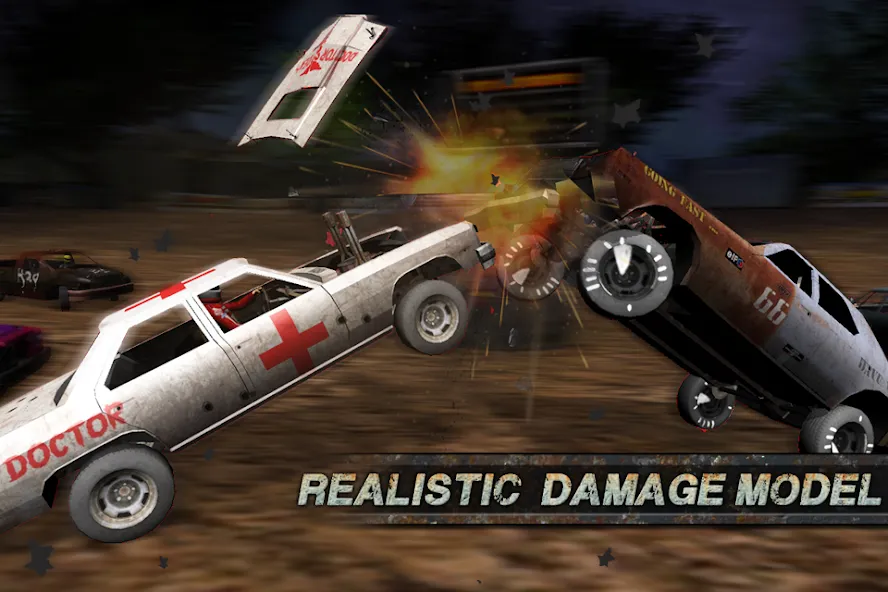 Demolition Derby: Crash Racing (Демолиция Дерби)  [МОД Mega Pack] Screenshot 1