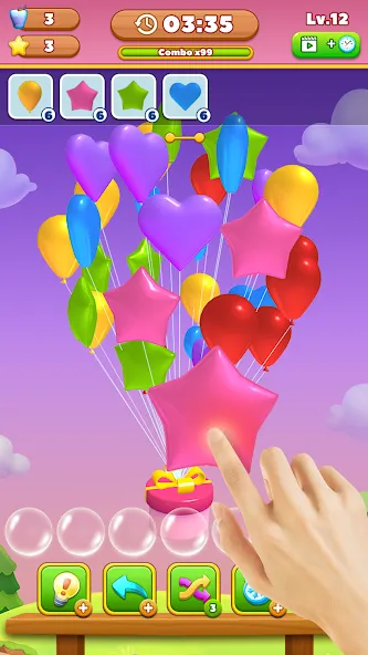 Match Triple Balloon (Матч Тройной Шарик)  [МОД Unlocked] Screenshot 1