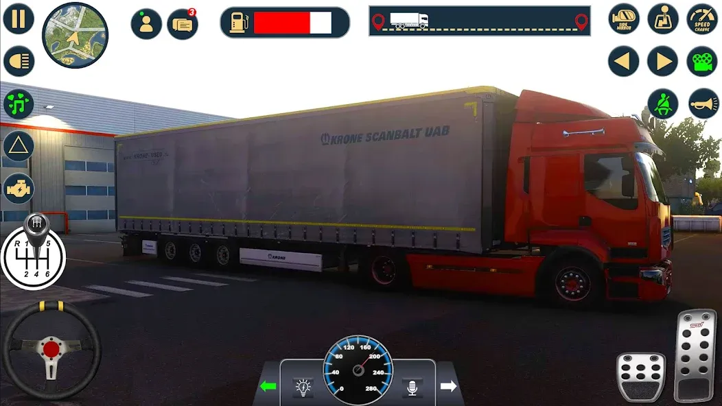 Euro Cargo Truck Simulator 3D  [МОД Menu] Screenshot 1