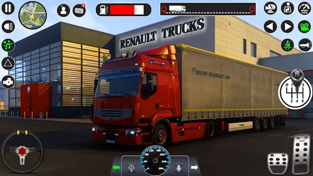 Euro Cargo Truck Simulator 3D  [МОД Menu] Screenshot 3