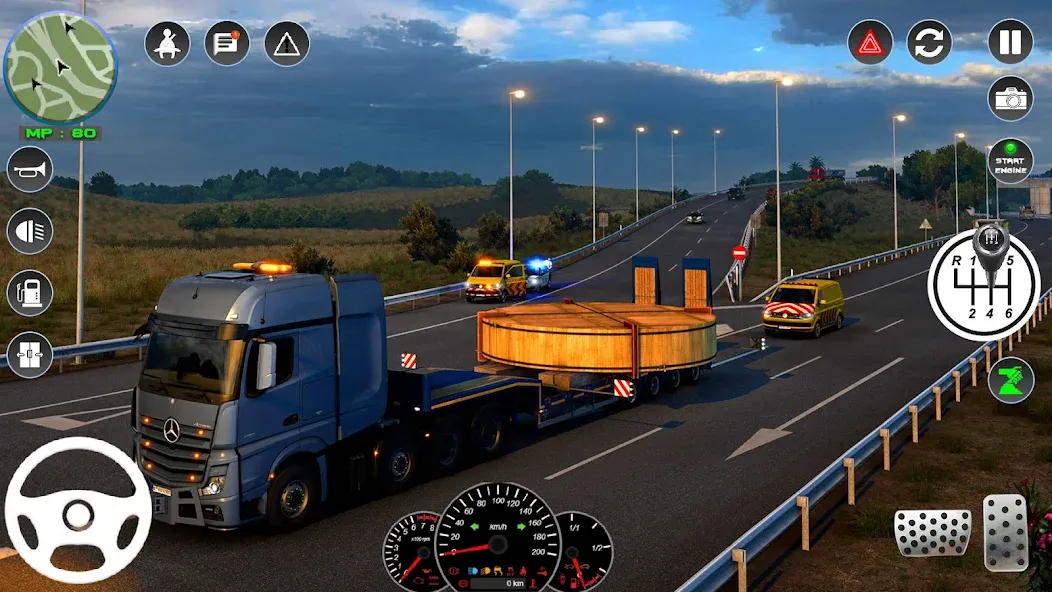 Euro Cargo Truck Simulator 3D  [МОД Menu] Screenshot 4