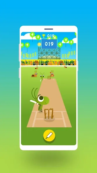 Cric Game - Doodle Cricket (Крик Гейм)  [МОД Unlocked] Screenshot 1