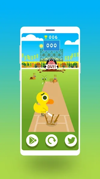 Cric Game - Doodle Cricket (Крик Гейм)  [МОД Unlocked] Screenshot 2