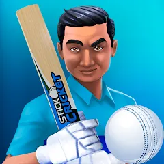 Скачать взломанную Stick Cricket Clash (тик Крикет Клаш)  [МОД Menu] - стабильная версия apk на Андроид