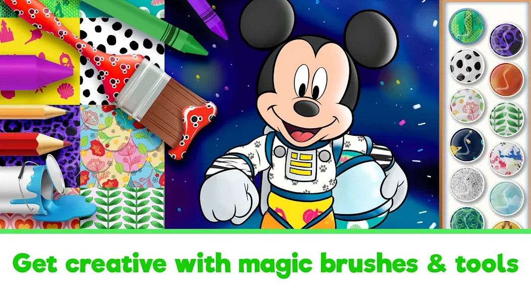 Disney Coloring World (Дисней)  [МОД Много монет] Screenshot 2