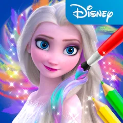 Взлом Disney Coloring World (Дисней)  [МОД Много монет] - полная версия apk на Андроид