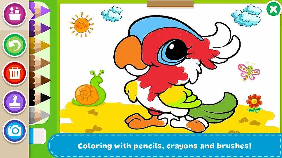 Coloring Book - Kids Paint  [МОД Много денег] Screenshot 1