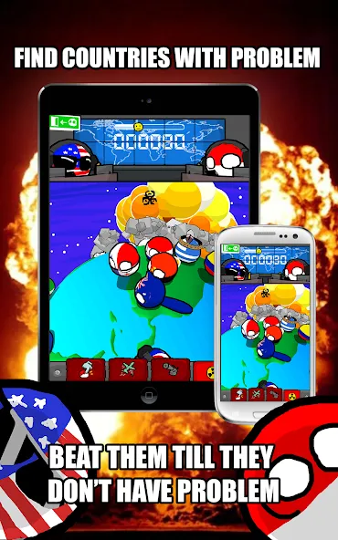 Polandball: Not Safe For World (Поландбол)  [МОД Много монет] Screenshot 1