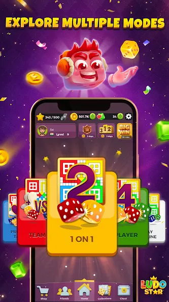 Ludo STAR: Online Dice Game (Лудо СТАР)  [МОД Меню] Screenshot 5