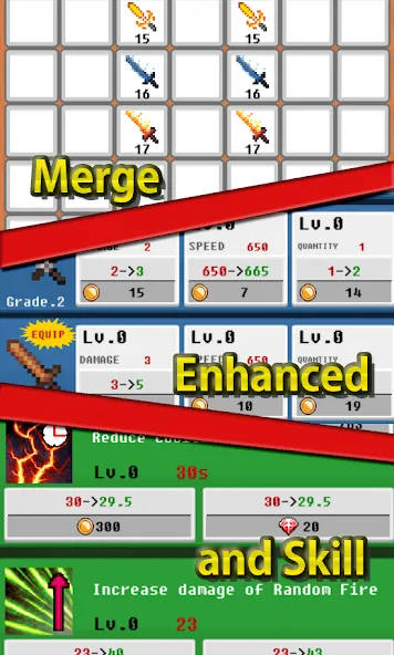 Merge Sword :Idle Merged Sword (Мерж Сворд)  [МОД Много монет] Screenshot 2