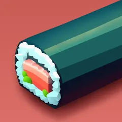 Скачать взломанную Sushi Roll 3D - Cooking ASMR (Суши Ролл 3D)  [МОД Menu] - полная версия apk на Андроид