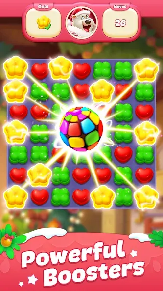 Sweet Candy Match: Puzzle Game (Свит Кэнди Матч)  [МОД Много денег] Screenshot 2