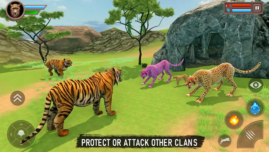 Savanna Safari: Land of Beasts (Саванна игра выживания животных)  [МОД Menu] Screenshot 2