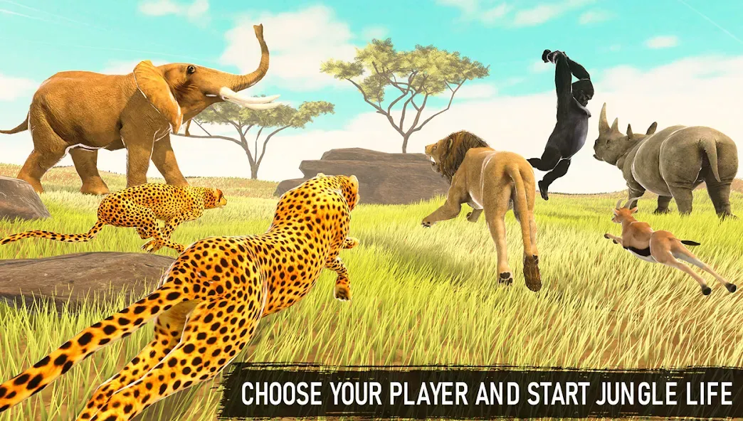 Savanna Safari: Land of Beasts (Саванна игра выживания животных)  [МОД Menu] Screenshot 3