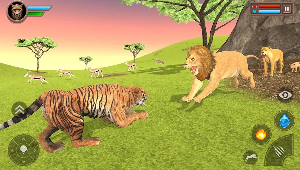 Savanna Safari: Land of Beasts (Саванна игра выживания животных)  [МОД Menu] Screenshot 4