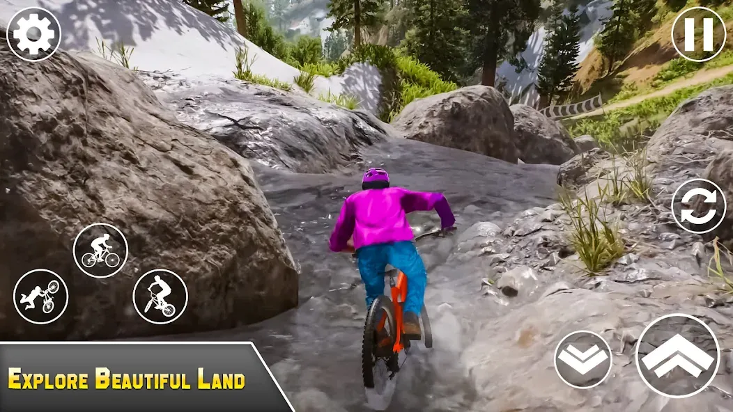 BMX Bicycle Games Offroad Bike  [МОД Все открыто] Screenshot 1