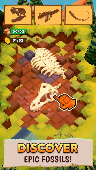 Dino Quest 2: Dinosaur Fossil (Дино Квест 2)  [МОД Все открыто] Screenshot 1