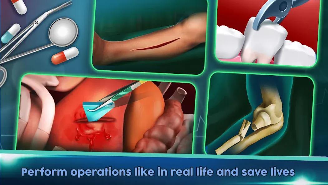 Surgery Doctor Simulator Games  [МОД Unlimited Money] Screenshot 5