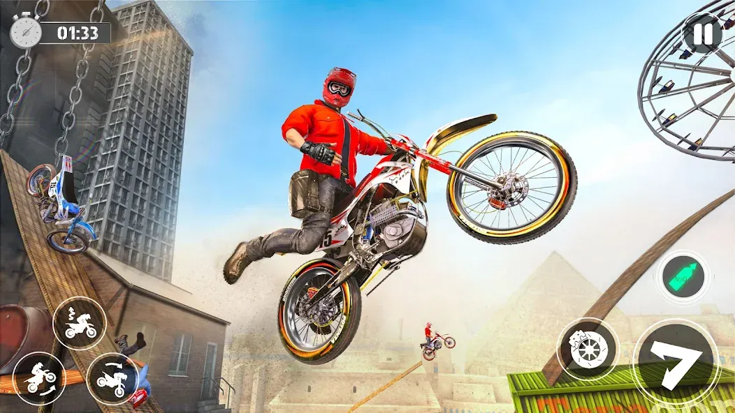 Bike Stunt Race Tricks Master  [МОД Все открыто] Screenshot 1