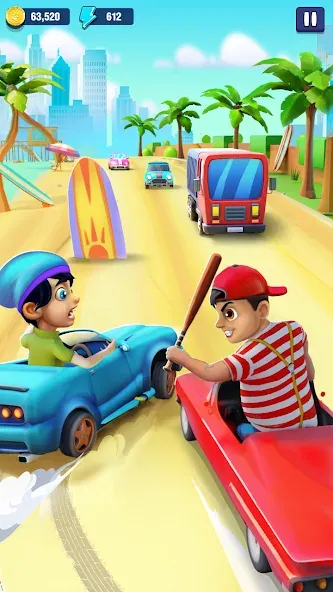 Mini Car Runner - Racing Games (Мини Кар Раннер)  [МОД Menu] Screenshot 1