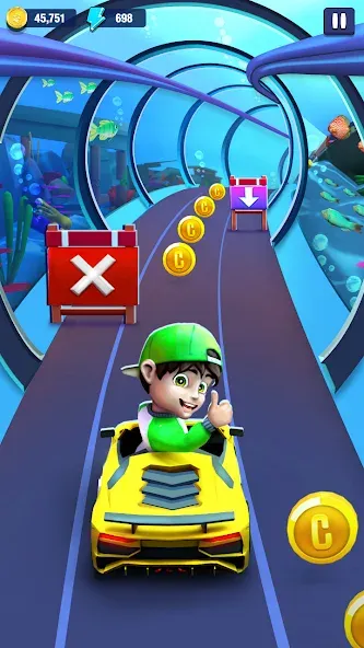 Mini Car Runner - Racing Games (Мини Кар Раннер)  [МОД Menu] Screenshot 4
