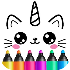 Скачать взломанную Drawing for kids! Toddler draw  [МОД Бесконечные деньги] - полная версия apk на Андроид